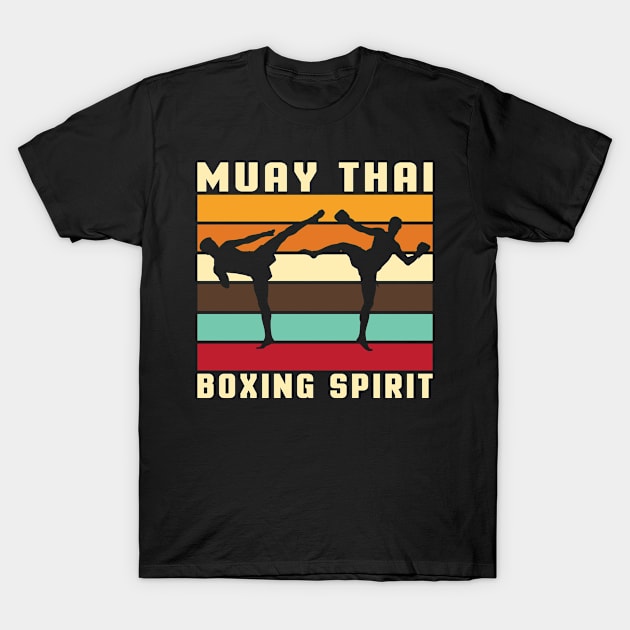 Muay Thai Boxing Spirit T-Shirt by Schimmi